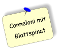 Canneloni mit Blattspinat